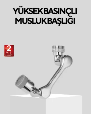 Döner Musluk Başlığı Çok Açılı Robotik Kol Su Tasarruflu