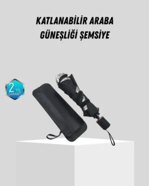 Ön Cam Güneşliği – Kalın Kumaş ve Cam Elyaf İskelet ile Maksimum UV Koruma