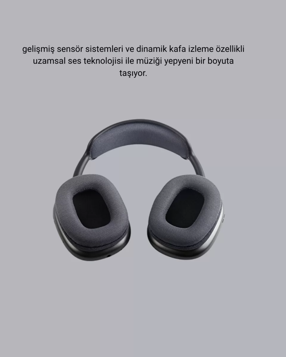 Bluetooth 5.0 Kulak Üstü Kulaklık – Gürültü Engelleme, Uzamsal Ses, Hızlı Şarj - Görsel 2