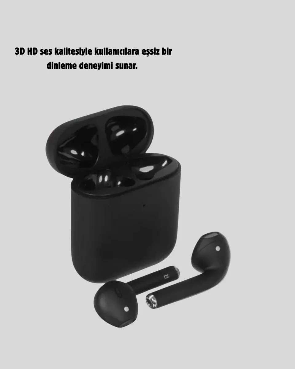 Tws Pro 5 3D HD Ses Bluetooth Kulaklık – Kablosuz, Ergonomik, Şarj Kutulu, Gürültü Engelleme - Görsel 5