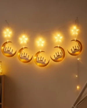 Ev İçi Ramazan LED Aydınlatma Saçağı 3 Metre Şık Tasarım