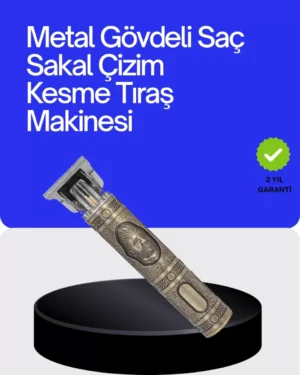 Kompakt Tasarımlı, Güçlü Motorlu Saç sakal Kesme Makinesi ve 4 Kılavuz Tarak