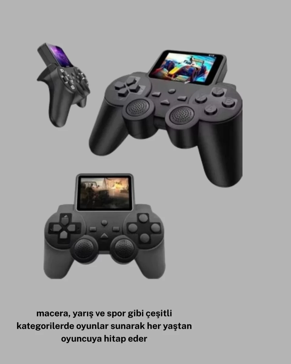 520 Oyunlu Atari S10 El Konsolu – Retro Tasarım, Şarjlı ve Taşınabilir Oyun Deneyimi - Görsel 4