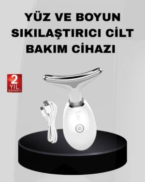 Kablosuz Şarjlı Yüz Sıkılaştırıcı Cihaz EMS Mikro Akım Anti-Aging Masaj Aleti
