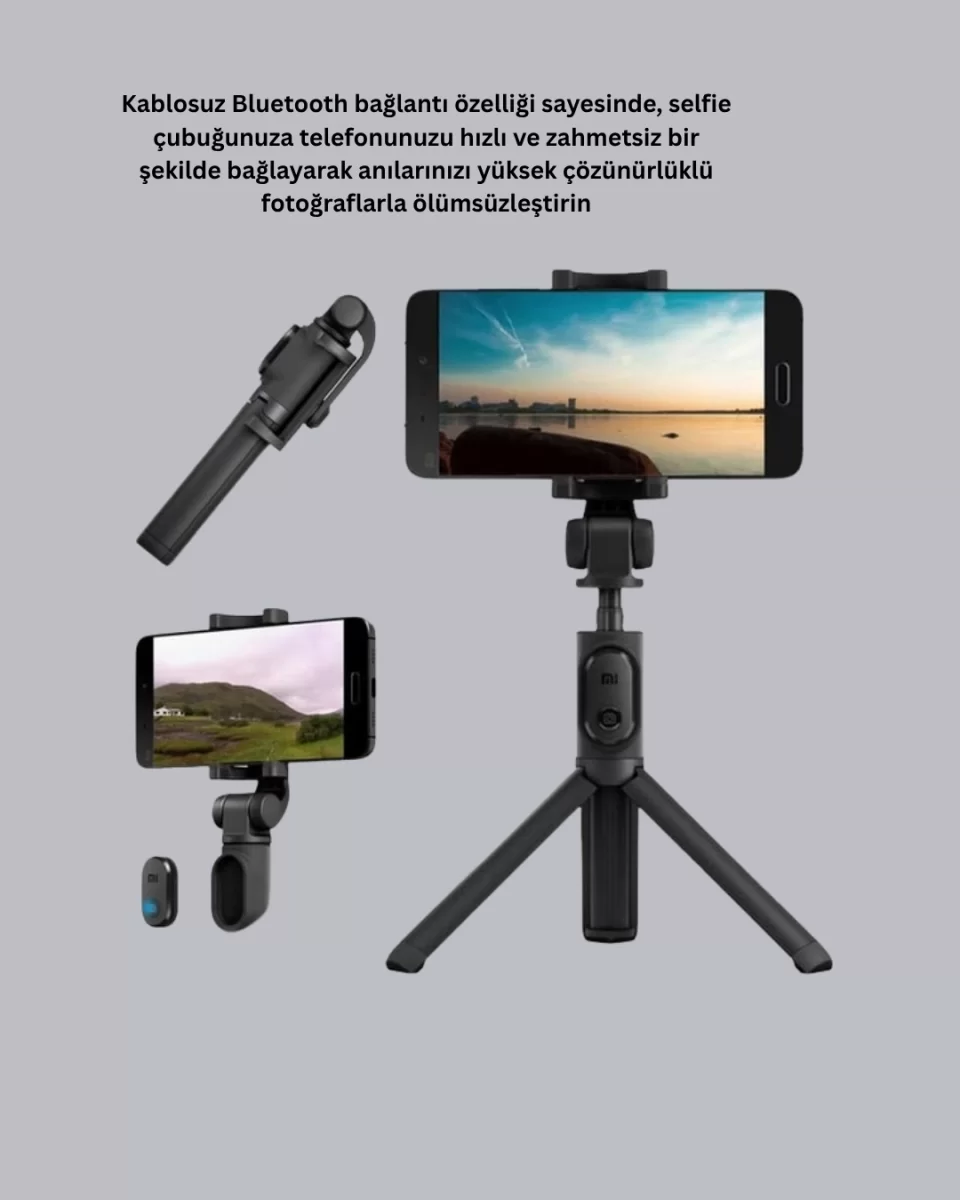 Bluetooth Selfie Çubuğu – Kablosuz, Hafif ve Yüksek Çözünürlüklü Çekim İçin - Görsel 4