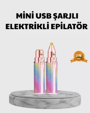 Mini Yüz ve Kaş Epilatörü – 8000 RPM Güçlü Motor ve Paslanmaz Çelik Başlık