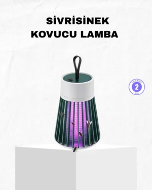 Şarjlı Mor Işıklı Sivrisinek Öldürücü Lamba – Sessiz ve Kimyasal İçermez