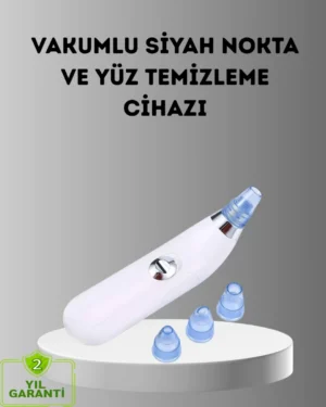 Siyah Nokta ve Gözenek Temizleyici Vakumlu Cihaz – Masajlı Derin Temizlik Teknolojisi