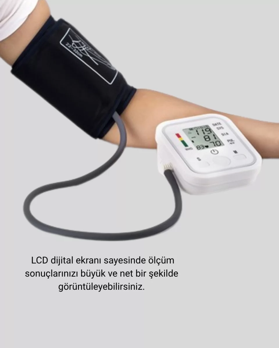 Üst Koldan Ölçüm Dijital Tansiyon Aleti – IHB Aritmi Uyarılı ve Çift Hafızalı - Görsel 2