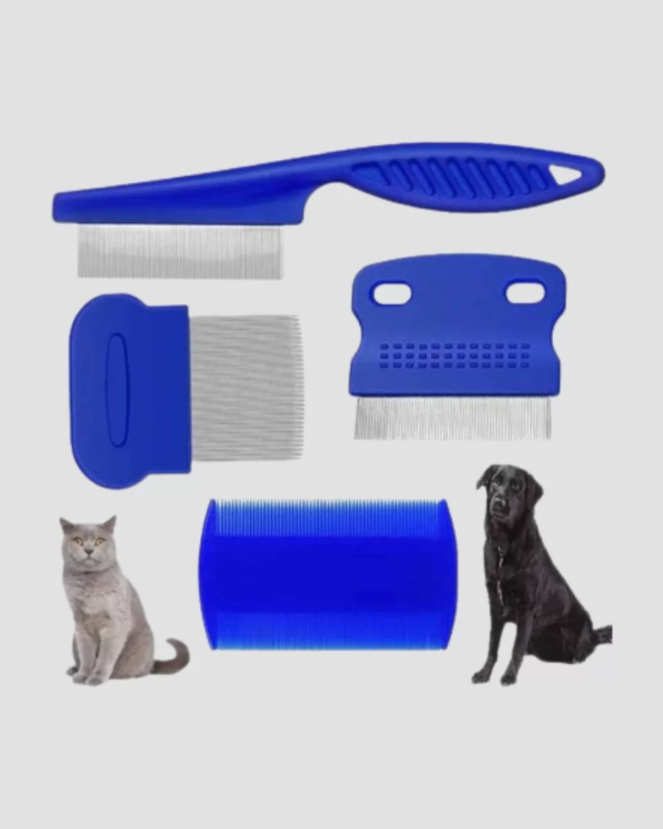 4’lü Kedi Köpek Tüy Temizleme Seti – Paslanmaz Çelik,Ergonomik ve Uzun Ömürlü - Görsel 2