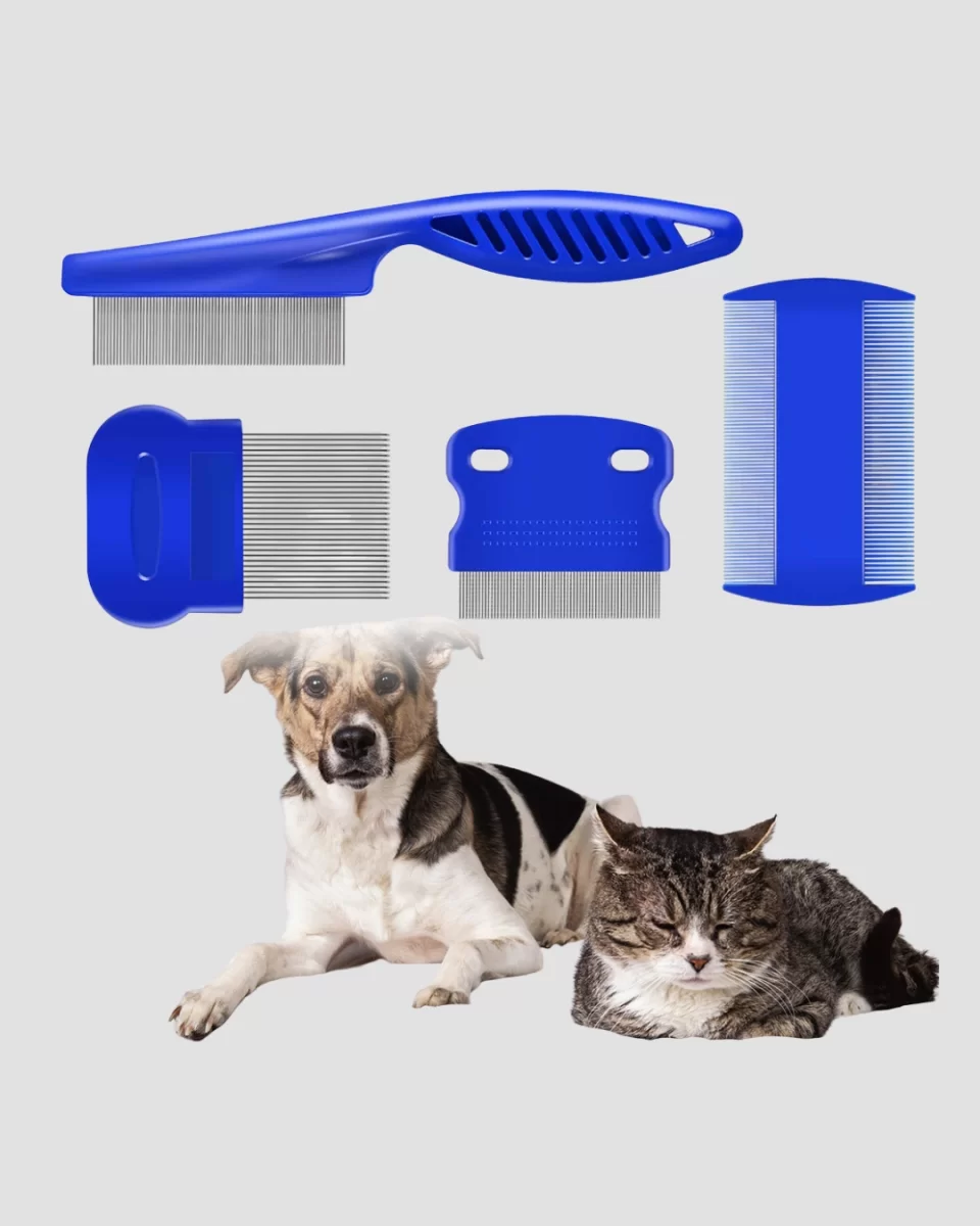 4’lü Kedi Köpek Tüy Temizleme Seti – Paslanmaz Çelik,Ergonomik ve Uzun Ömürlü - Görsel 3