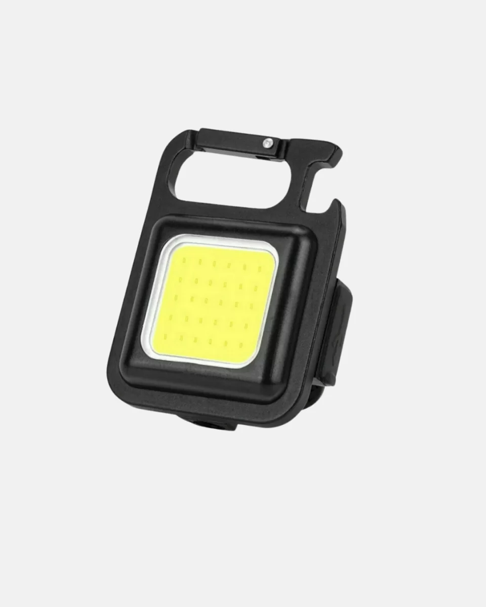 Şarjlı COB LED Anahtarlık Fener – 4 Modlu, Manyetik ve Katlanabilir Standlı - Görsel 3