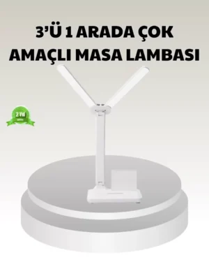 LED Işıklı Masa Lambası – Göz Yormayan, Kısılabilir ve Esnek Başlıklı