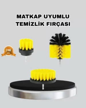 3 Parça Matkap Fırça Temizlik Seti – Her Yüzey İçin Güçlü ve Pratik Çözüm