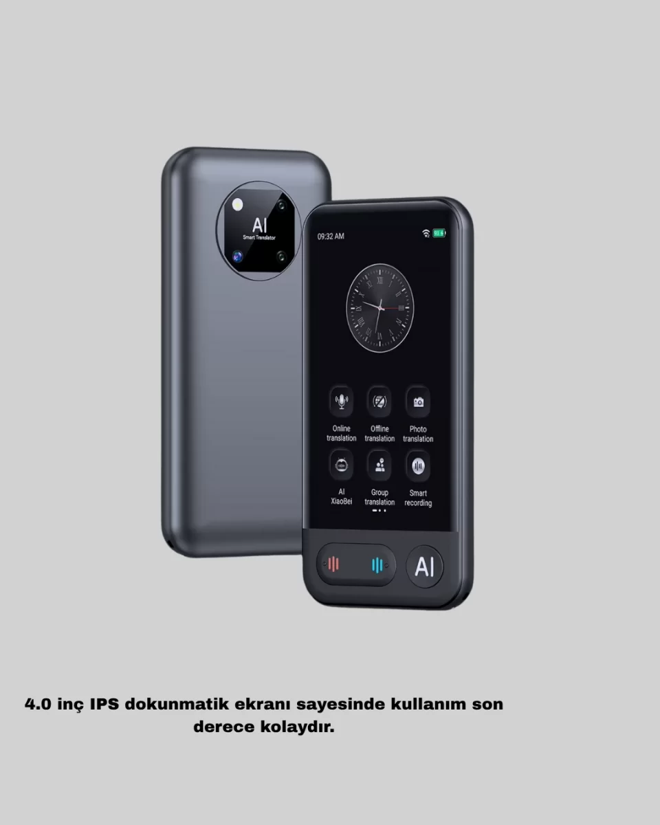 Taşınabilir Akıllı Tercüme Cihazı – Gerçek Zamanlı Ses ve Metin Çevirisi - Görsel 5