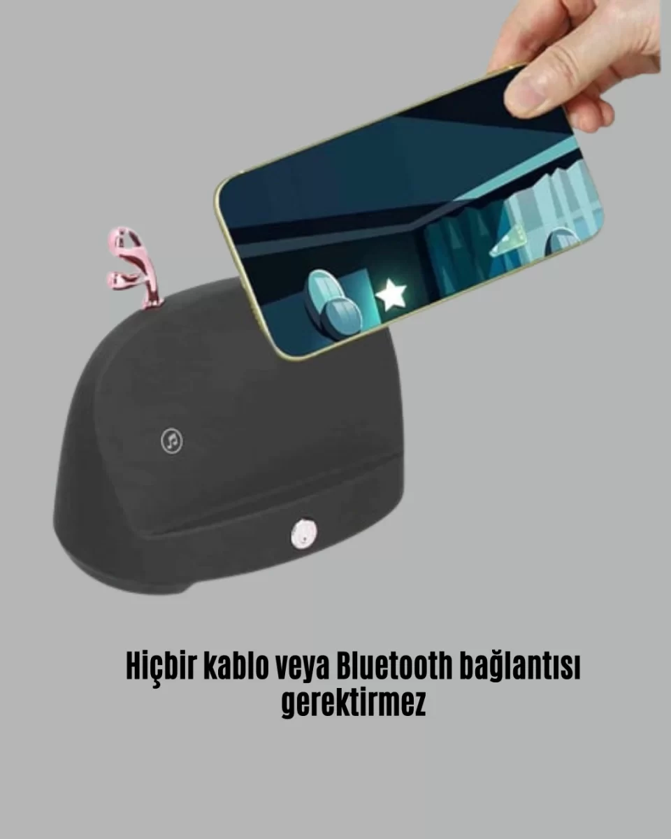 Akıllı Kablosuz Telefon Tutucu ve Stereo Hoparlör – Kolay Kullanım ve Yüksek Ses Kalitesi - Görsel 2