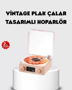 Bluetooth Hoparlörlü Gece Lambası Dijital Saatli Şeffaf Su Dalgası Işıklı Dekoratif