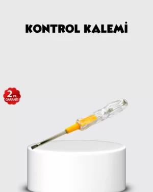 Neon Lambalı Elektrik Kontrol Kalemi Nikel Kaplama 110-220V