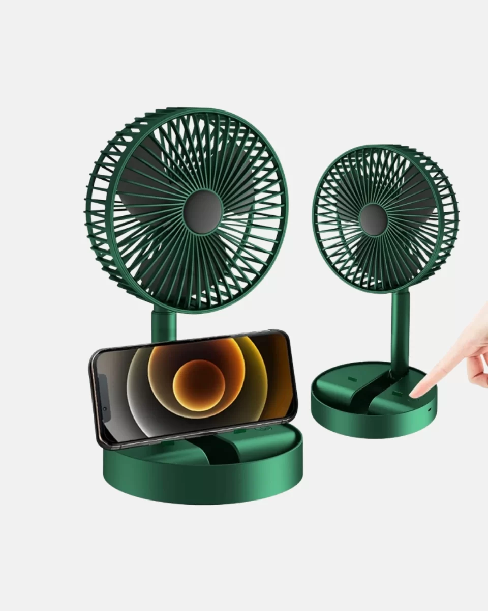 Taşınabilir Katlanabilir Mini Fan 3 Kademeli Şarj Edilebilir - Görsel 2