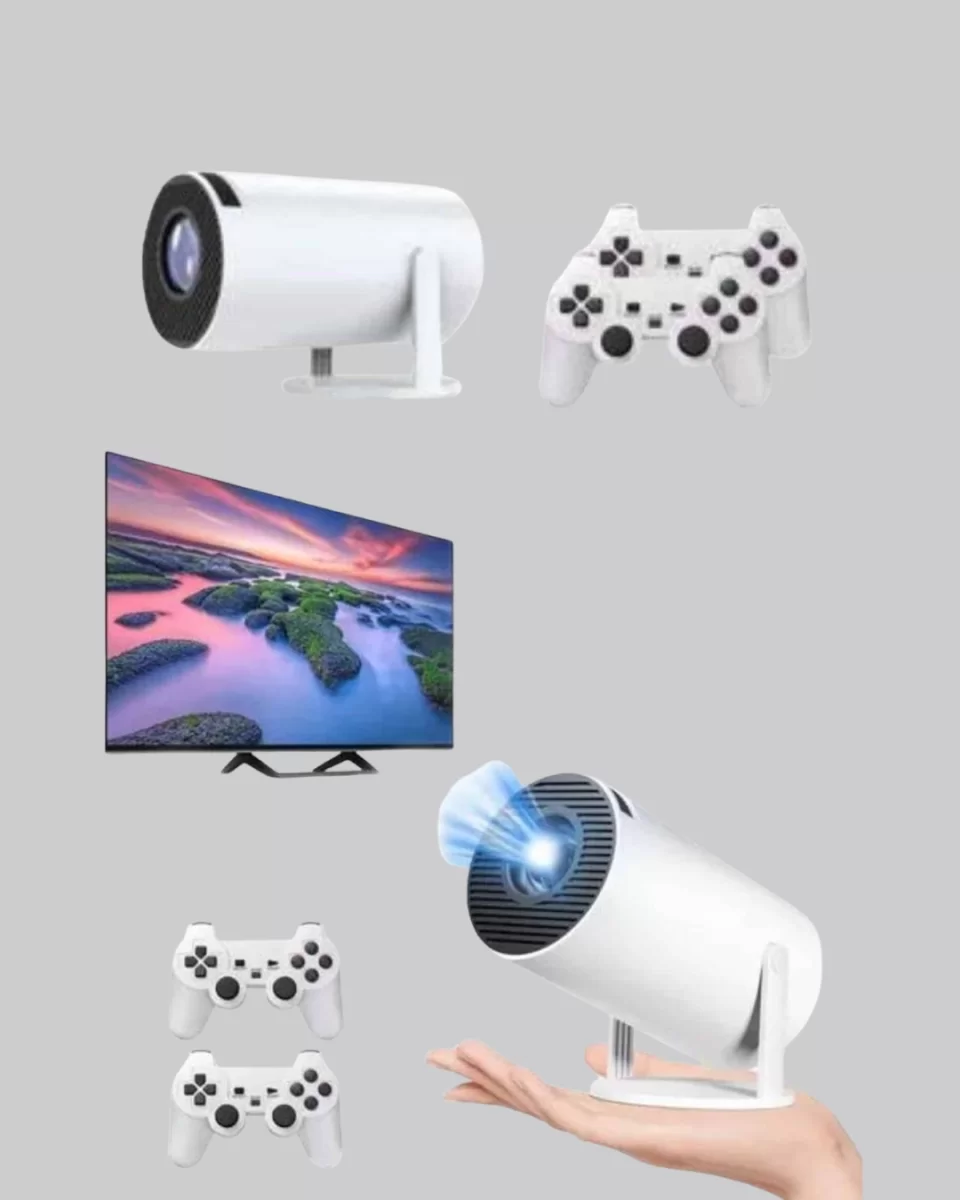Taşınabilir Projeksiyon Cihazı 4K Destekli Wi-Fi Kablosuz Ekran Yansıtma - Görsel 2