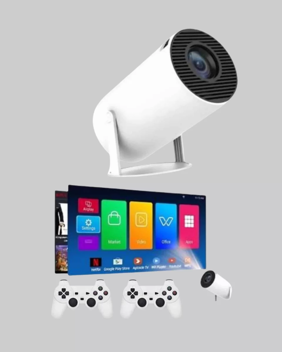 Taşınabilir Projeksiyon Cihazı 4K Destekli Wi-Fi Kablosuz Ekran Yansıtma - Görsel 4