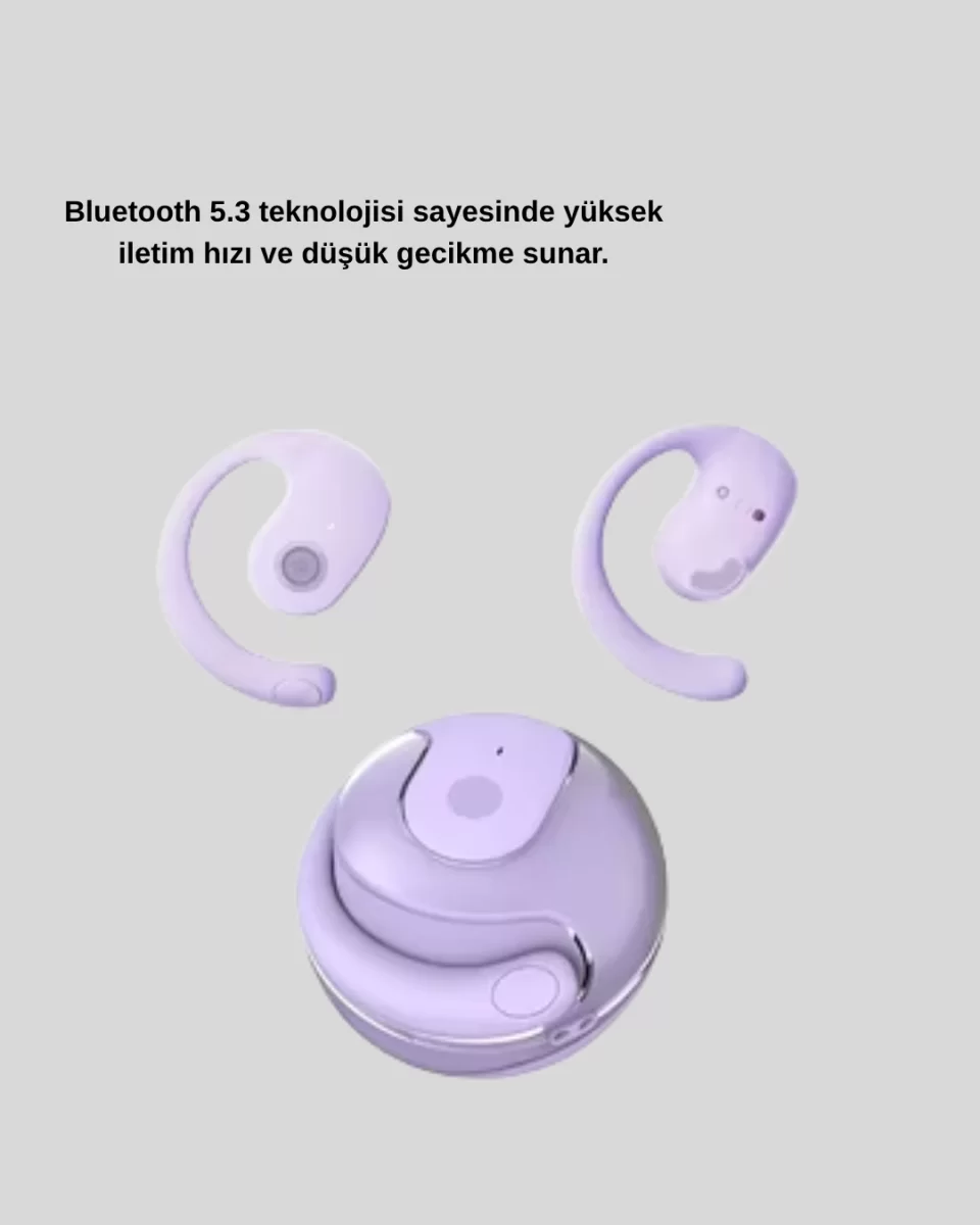 S05 Bluetooth 5.3 Kulaklık IPX4 Su Geçirmez Hızlı Eşleşme Güçlü Stereo Ses - Görsel 4