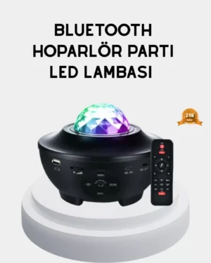 LED Yıldızlı Projektör Galaxy Modlu Renk ve Parlaklık Ayarlı Gece Lambası