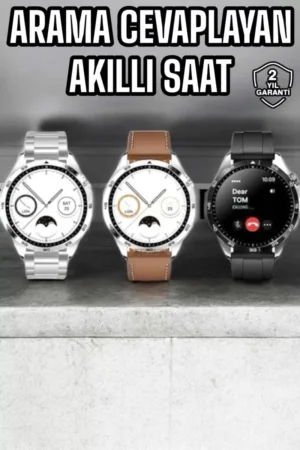Akıllı Saat Titreşimli Amoled Ekran Uyku ve Sağlık Takibi Sesli Görüşme