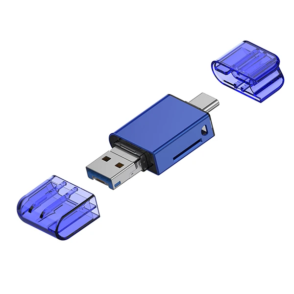 ALLY USB 3.0+Type-c+Lightning Sd Kart Okuyucu - Hızlı Card Reader-(5775) - Görsel 2