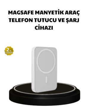 Manyetik Kablosuz Powerbank – iPhone 12/13/14/15 Uyumlu, Hızlı Şarjlı, Ultra Hafif