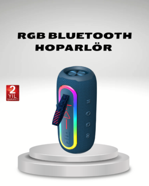 Taşınabilir Mini Bluetooth Hoparlör Güçlü Ses ve Şık Kırmızı Tasarım