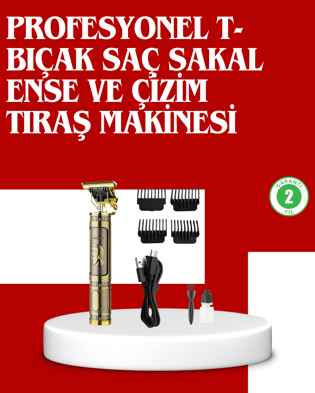 Daling Profesyonel Tıraş Makinesi Islak ve Kuru Kullanım