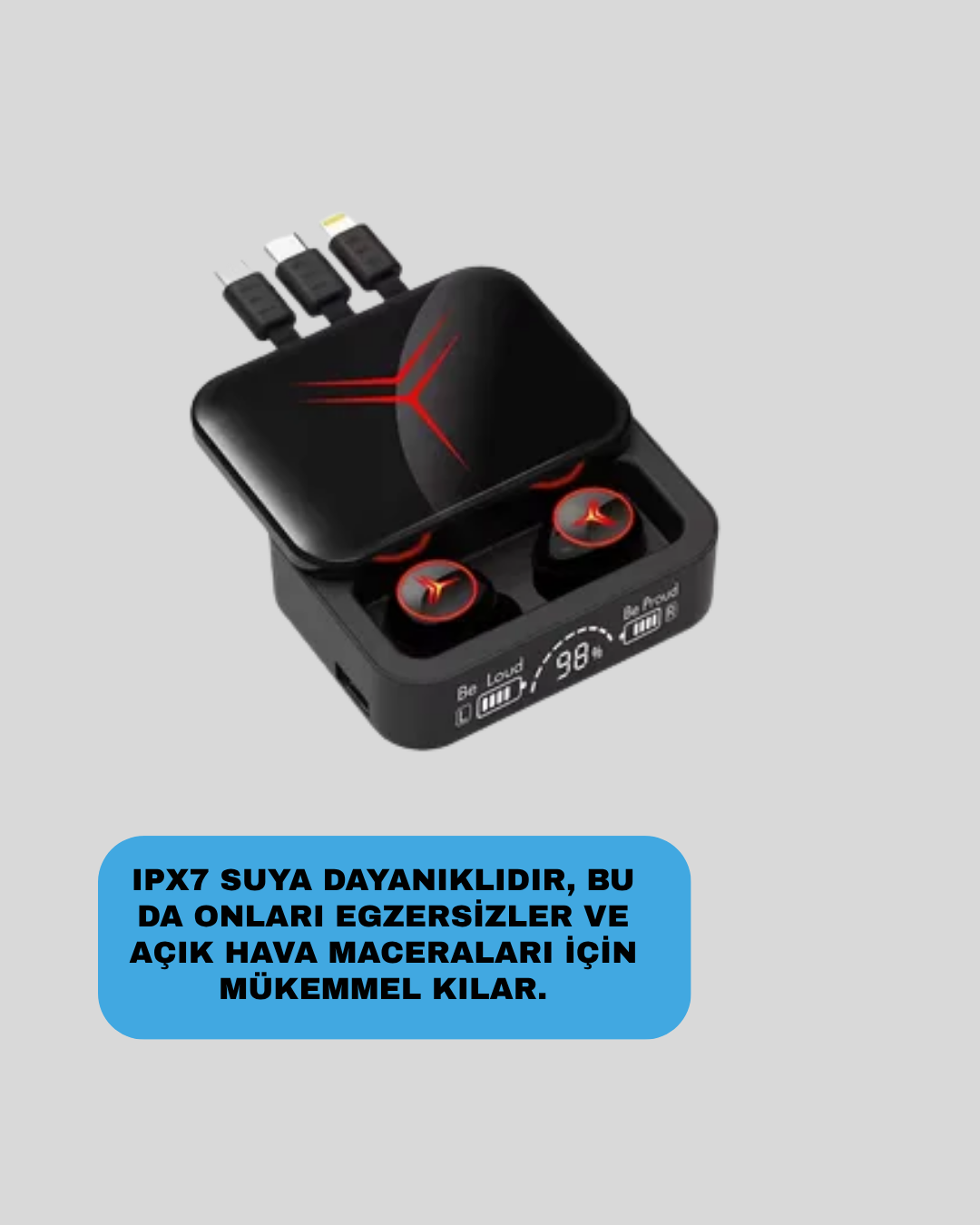 Ergonomik Tasarımlı Kablosuz Bluetooth Kulaklık – Yüksek Ses Performansı - Görsel 5