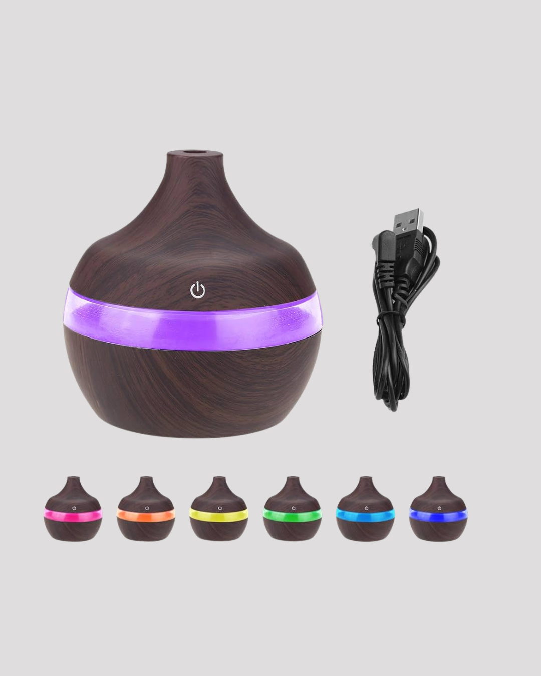 7 Renk LED Işıklı Ultrasonik Aroma Difüzör 300 ml - Görsel 5