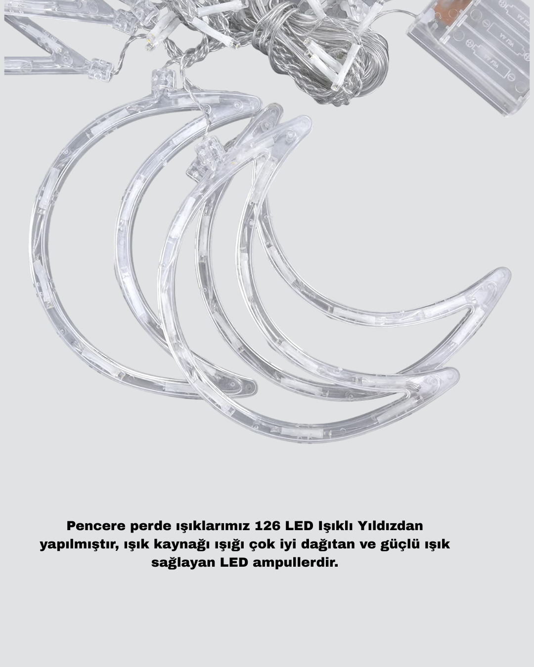 AY YILDIZ PERDE LED - Görsel 5