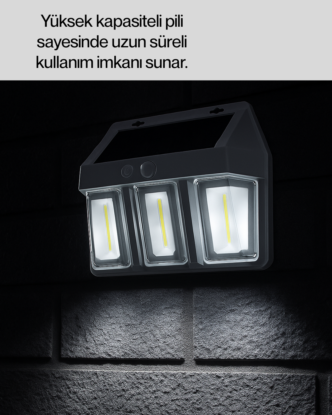 Güneş Enerjili Bahçe ve Duvar Aydınlatma – BK-618-3 LED Lamba - Görsel 5