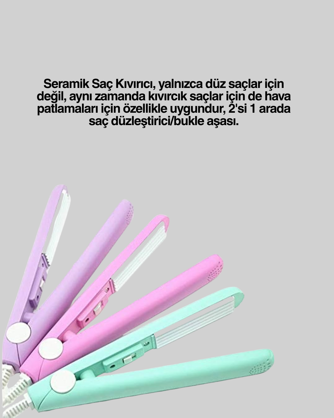 Otomatik Güç Ayarlı, Yaylı Sistemli Kısa Saç Kıvırıcı – Çekmeden ve Kırmadan Şekillendirme - Görsel 5