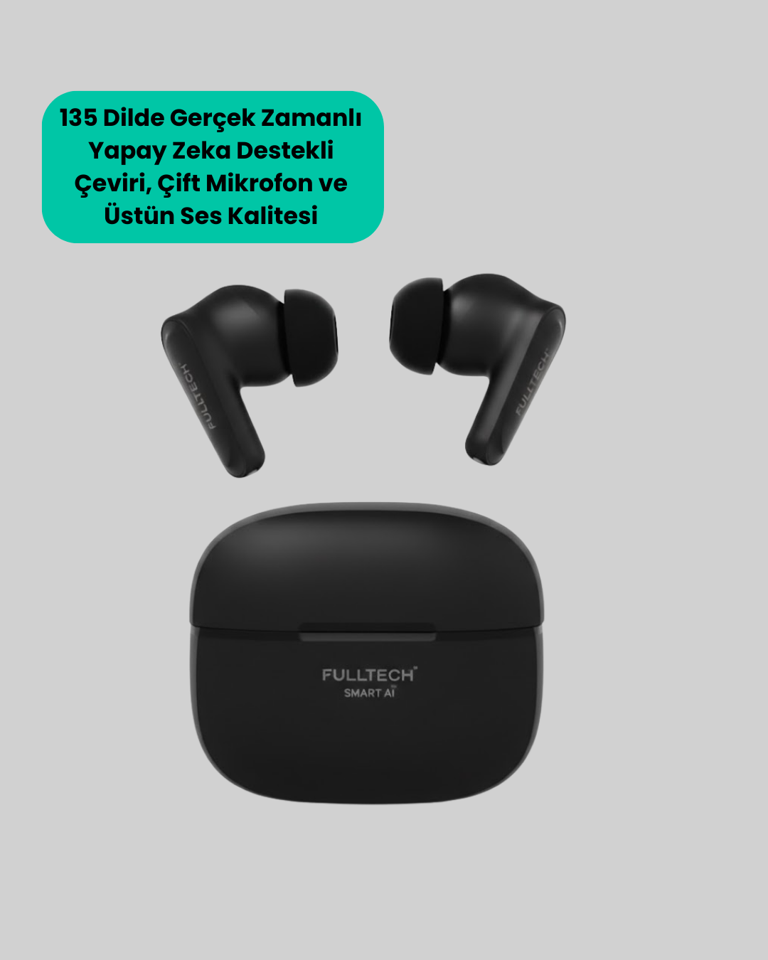 135 Dilde Gerçek Zamanlı Çeviri Özellikli TWS Bluetooth Kulaklık - Görsel 5