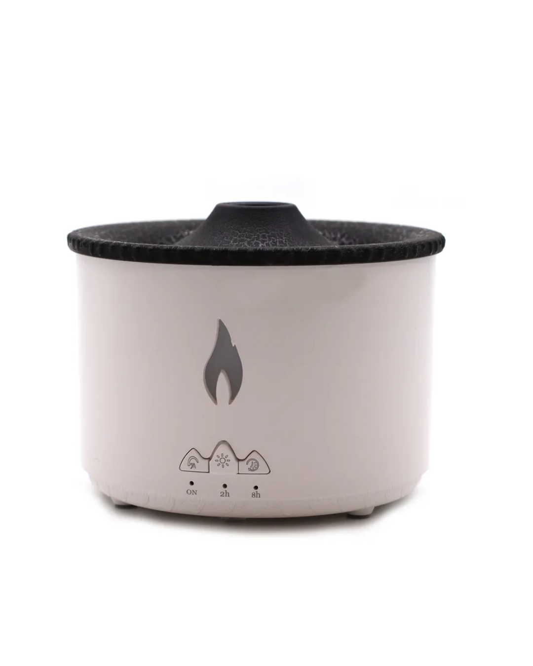 LED Alev Efektli Aroma Difüzörü Ultrasonik Hava Nemlendirici Gece Lambası Fonksiyonlu - Görsel 5