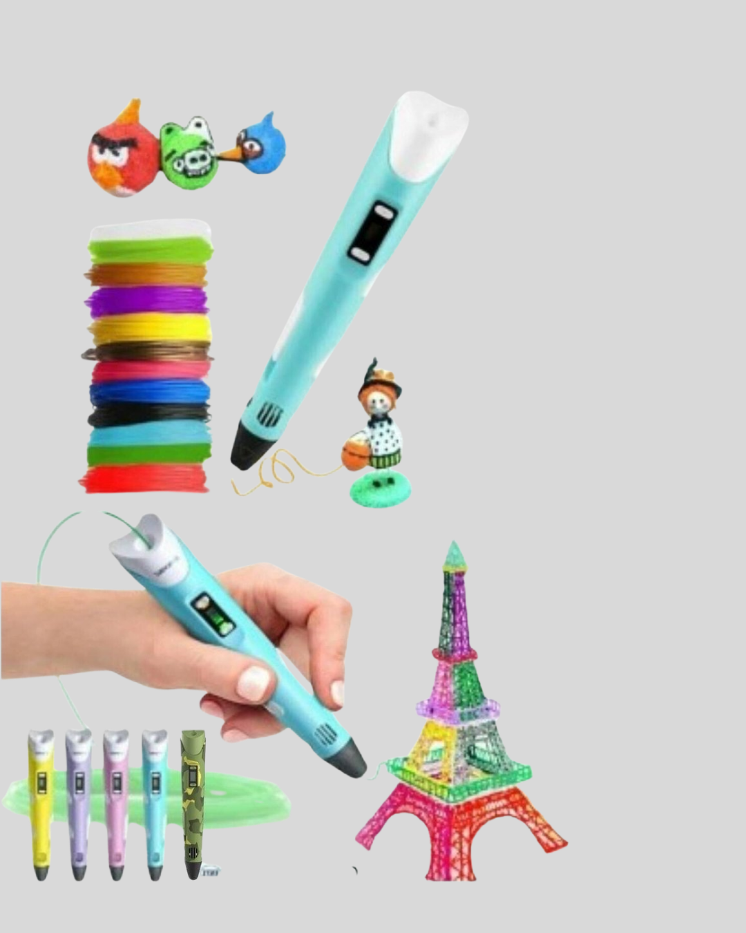 Çocuklar İçin Güvenli 3D Yazıcı Kalem - Görsel 5