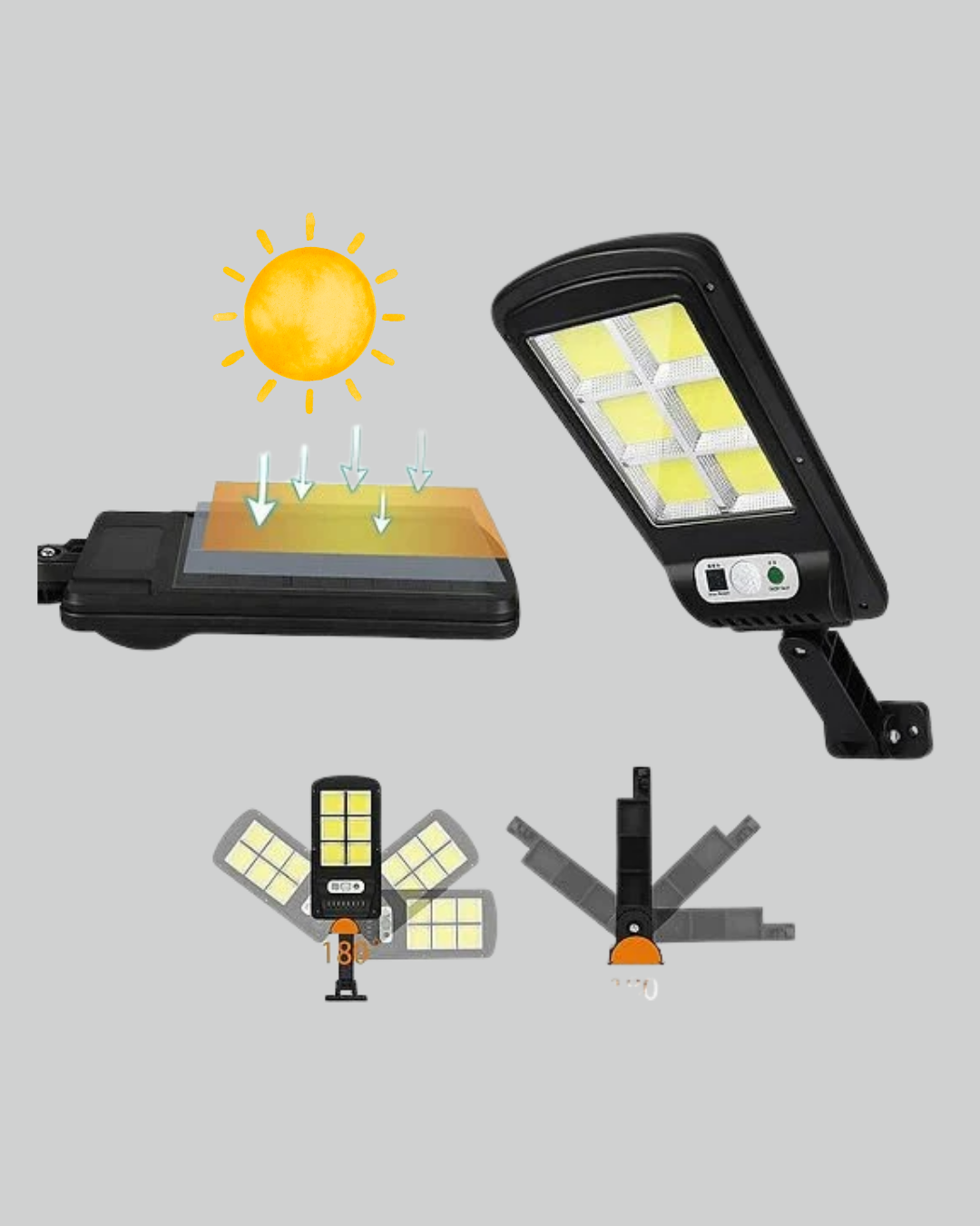 STL616 SENSÖRLÜ SOLAR SOKAK LAMBASI - Görsel 5