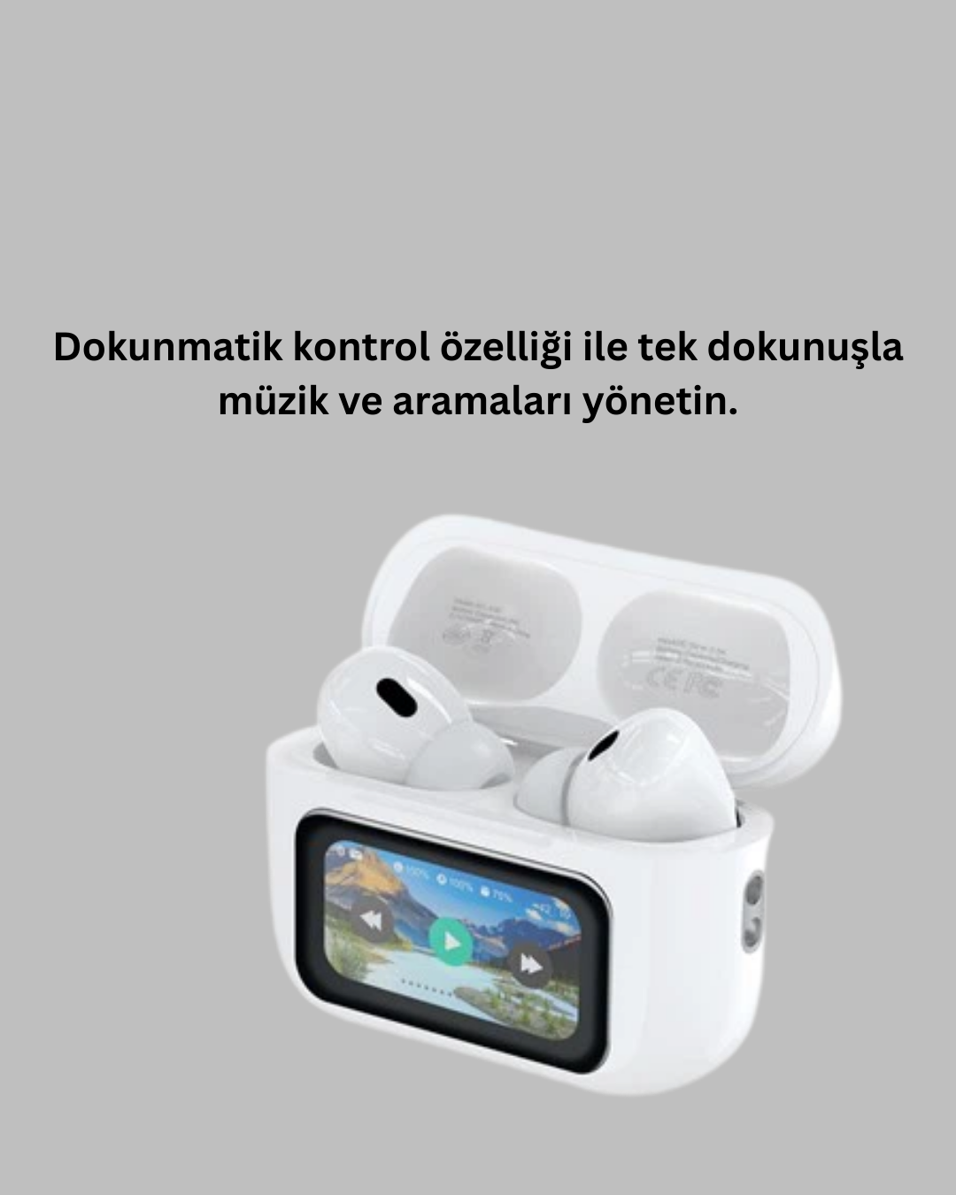 Akıllı Sensörlü Su Geçirmez Bluetooth Kulaklık Güçlü Batarya ve Bass - Görsel 5