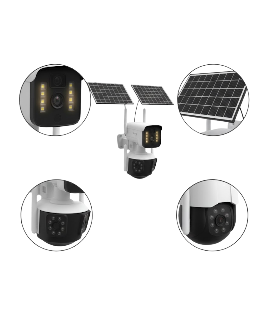 Güneş Enerjili Arsa Kamerası 4G SIM Kartlı Gece Görüşlü Solar Kamera 2 Yıl Garantili - Görsel 2
