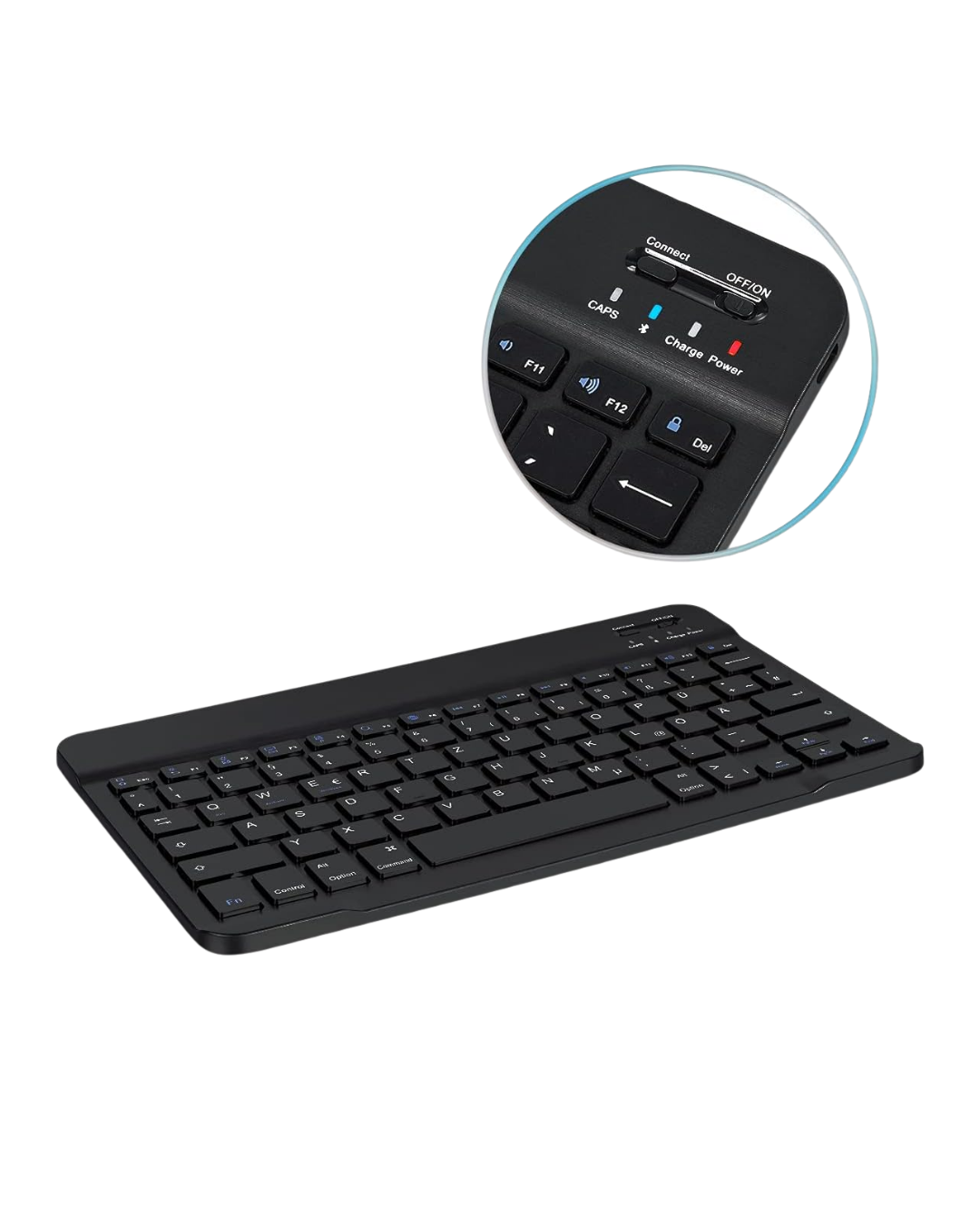 Wireless Klavye Mouse Seti Bluetooth Bağlantılı İnce Tasarım Sessiz Kullanım - Görsel 5