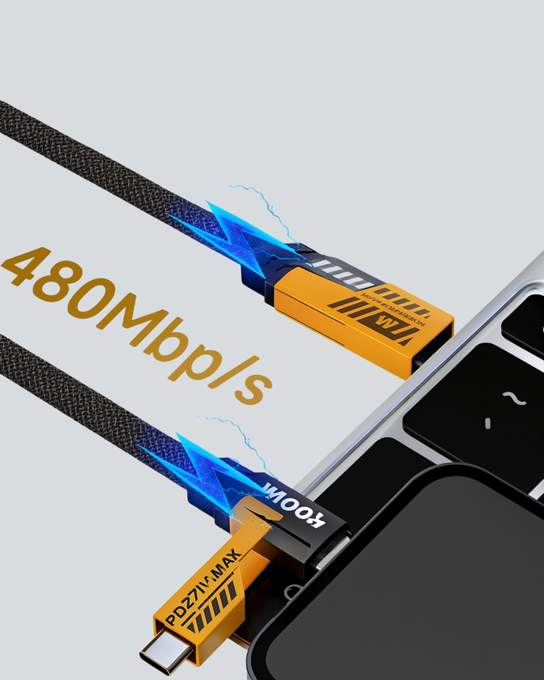 Akıllı Telefon Tablet Laptop Uyumlu 65W Güçlü Veri Kablosu - Görsel 5