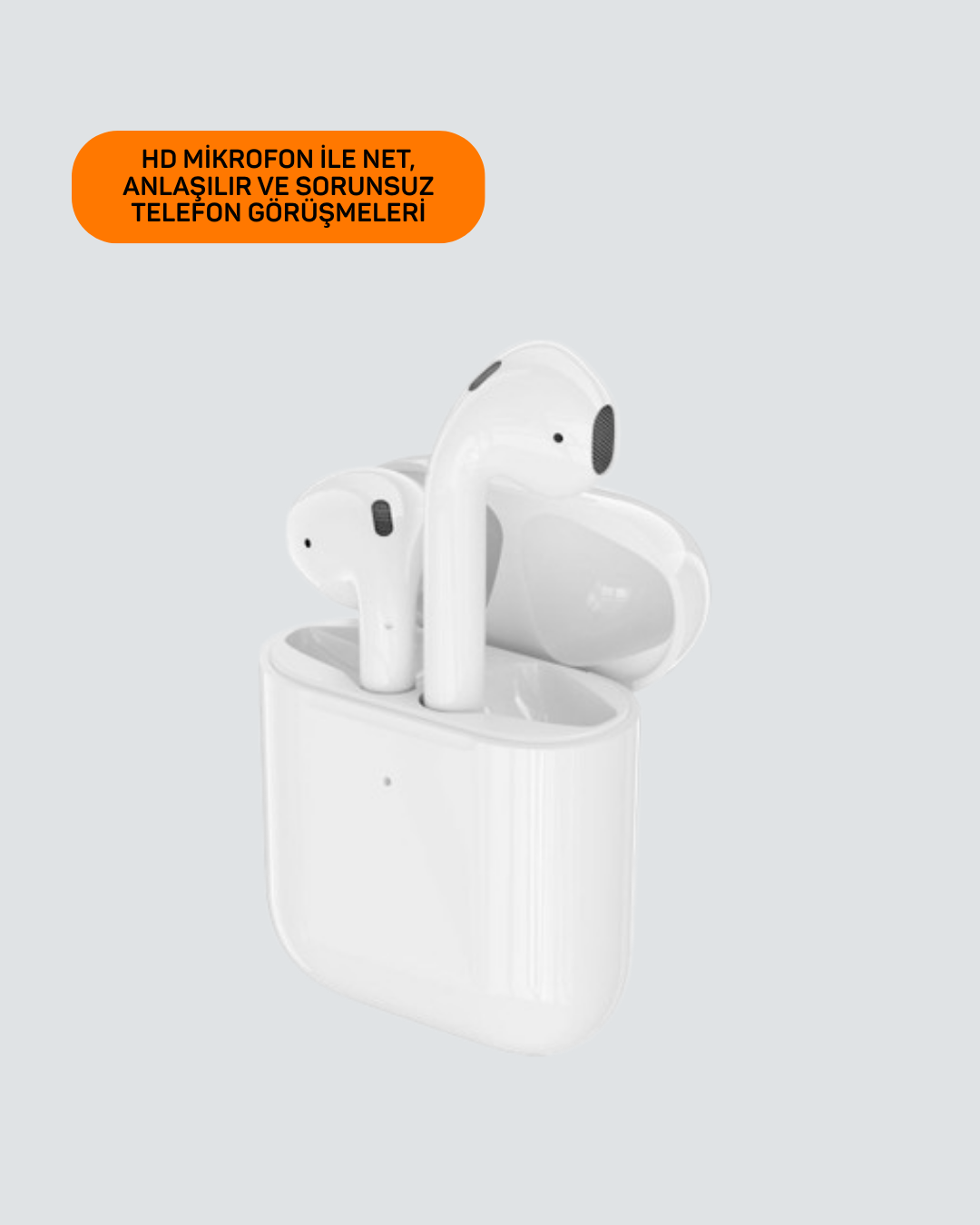iPhone 11 Pro 12 Pro 13 Pro 14 Pro 15 Pro Uyumlu Gürültü Önleyici Kablosuz Kulaklık - Görsel 3
