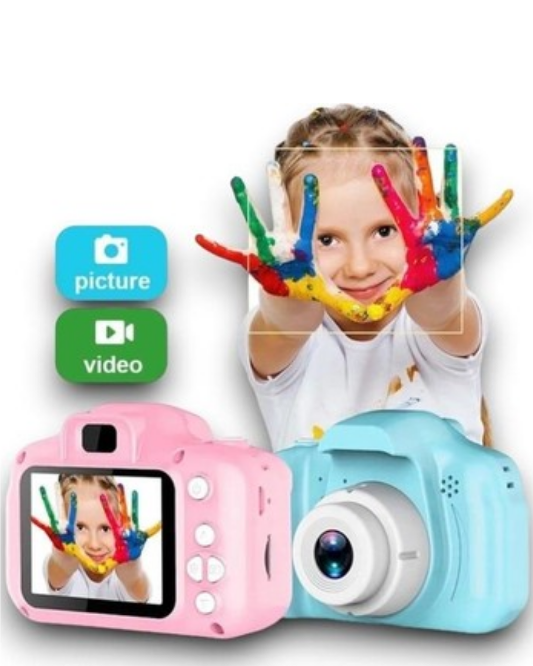 Mavi HD Taşınabilir Mini Kamera Video Kayıt ve Fotoğraf Çekim Özellikli - Görsel 5