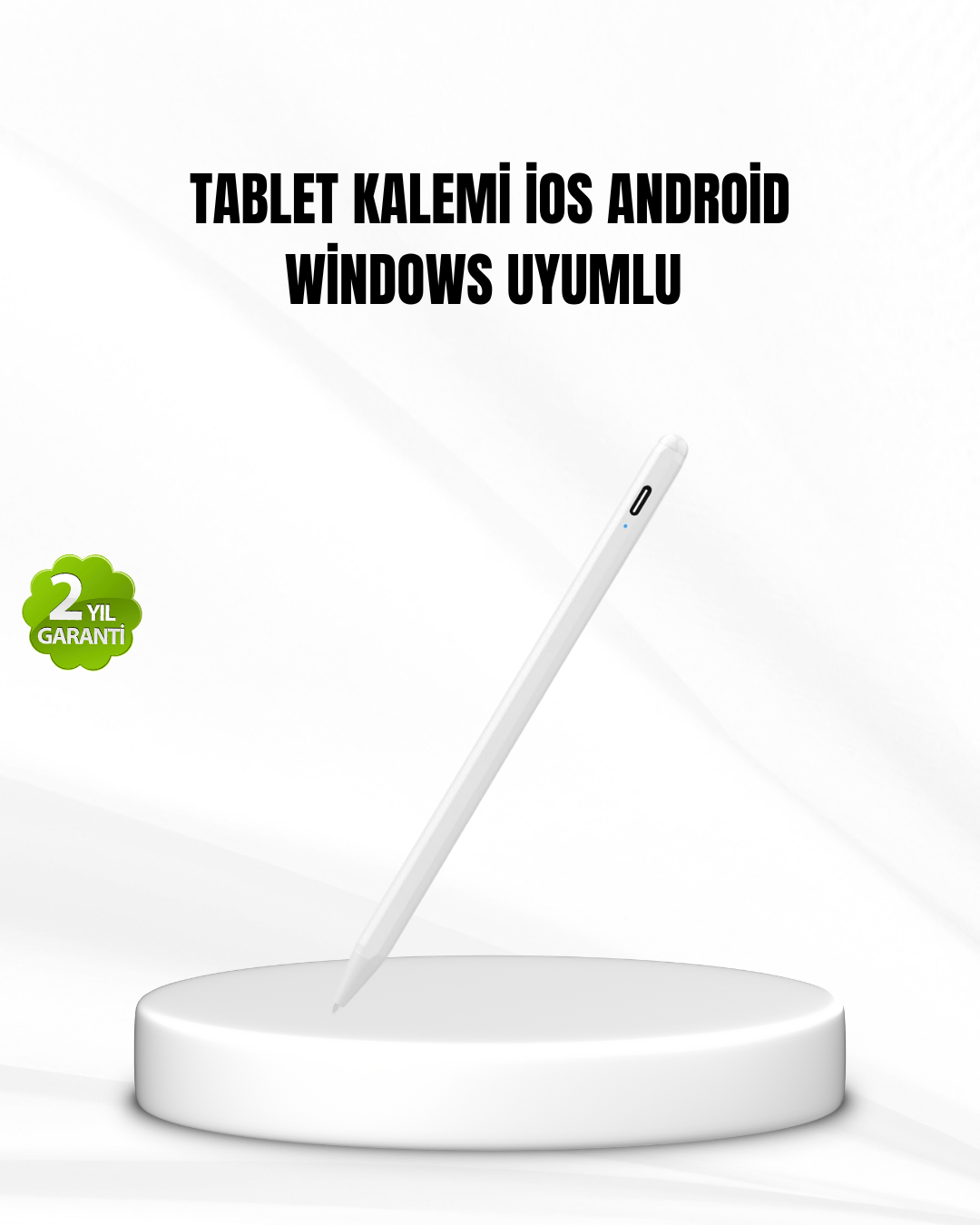 Akıllı Dokunmatik Kalem – Type-C Şarjlı, Manyetik, Apple Pencil Alternatifi Stylus Pen