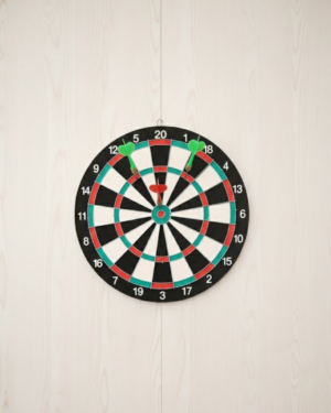 Ev ve Oyun Alanları İçin 15 İnç Dart Tahtası 4 Dart Oku Dahil