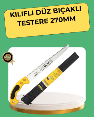 270 mm Düz Bıçaklı Bahçe Budama Testeresi Kılıflı